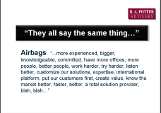 Airbags: Why You Are Being Commoditized